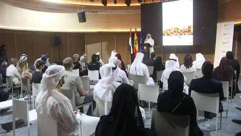Desarrollo en el Pabellón de España de Expo 2020 Dubai del taller  'Igualdad de género desde una perspectiva masculina'. (Cedida)