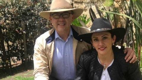 El alcalde de Sogamoso, Rigoberto Alfonso Pérez, y la gestora social de la ciudad, Sandra Milena López Casallas. (Fuente externa)