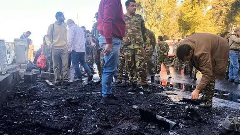 Una imagen del lugar del siniestro. (Twitter)