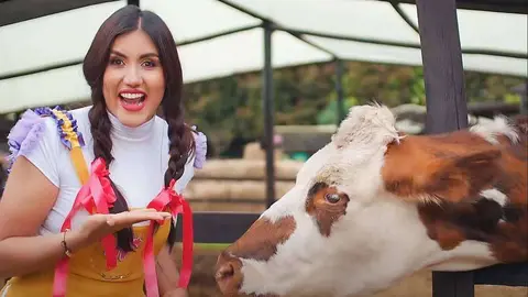 La genial Hanny, en el vídeo de 'La Granja'.