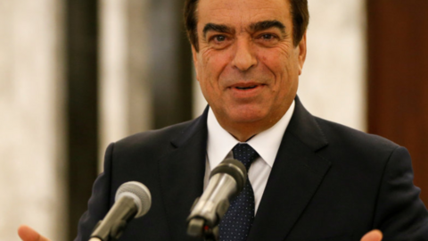 El ministro de Información libanés, George Kordahi, en una imagen en Twitter.