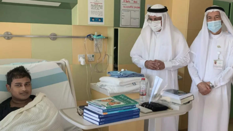 El adolescente durante una hospitalización reciente. (Fuente externa)