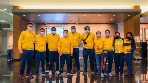 La selección de Jiu Jitsu de Colombia. (WAM)