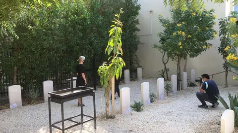 Una imagen de Twitter del cementerio restaurado en Sharjah.