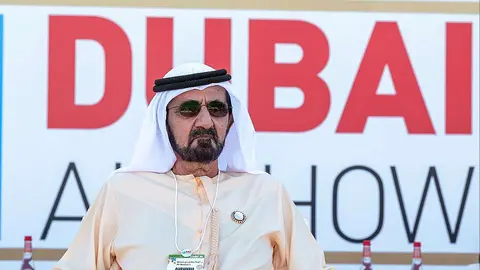 Jeque Mohammed en Air Show Dubai