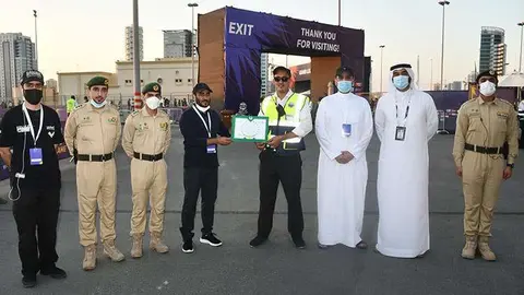Un momento del acto del homenaje en Dubai. (Policía de Dubai)