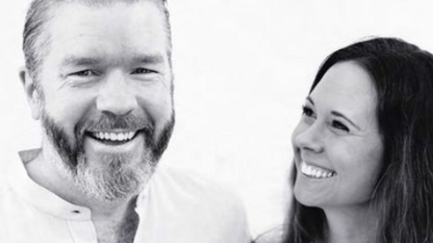 El panadero sueco con su mujer. (Instagram)