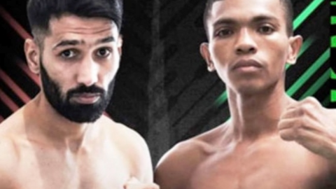 Muhammad Waseem (Pakistán) vs Rober Barrera (Colombia) a la derecha. (Fuente Externa)