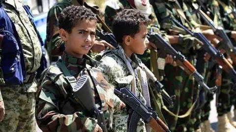 Niños soldados en Yemen. (Fuente externa)