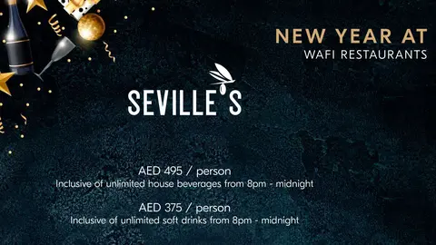 Seville's menu Año Nuevo