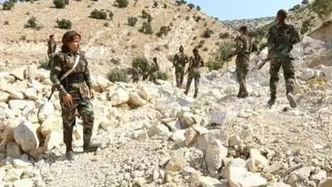 Soldados de Irak en la zona de Makhmour. (Twitter)