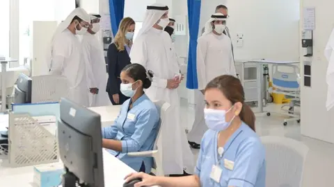 Un centro sanitario en Dubai en la era del coronavirus. (WAM)