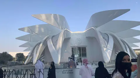 El Pabellón de Emiratos en la Expo Dubai. (EL CORREO)
