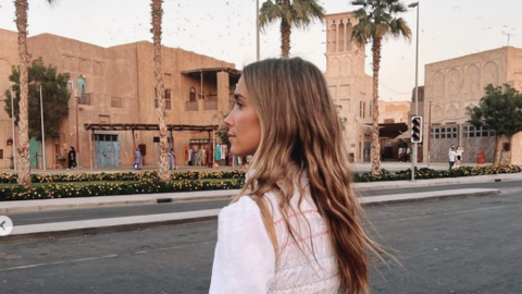 María Pombo en Bur Dubai. (Instagram)