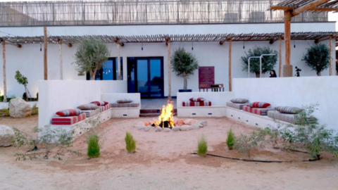 La zona de glamping en Al Dahfra. (Fuente externa)