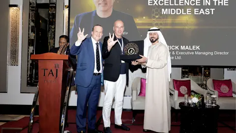 The Abrahamic Business Circle premia a Patrick Malek por su trayectoria. (Cecida)