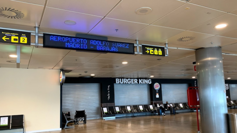 El aeropuerto de Madrid Barajas. (EL CORREO)
