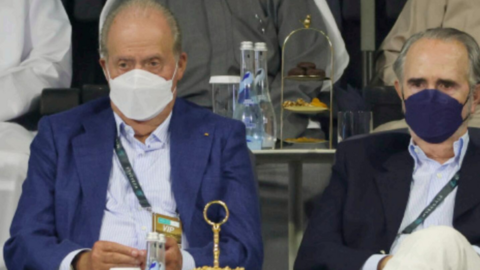 El rey emérito Juan Carlos en la Ciudad Deportiva Zayed de Abu Dhabi. (Fuente externa)