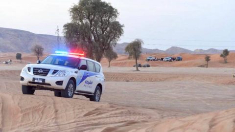 La Policía de Sharjah difundió esta imagen de una patrulla.