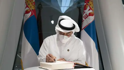 Una imagen del presidente de EAU. (Twitter)