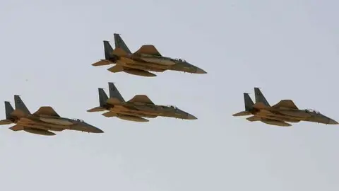 Aviones de combate sauditas. (AP)