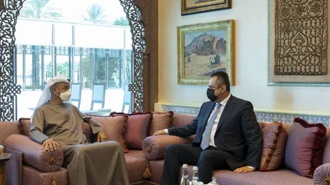 El príncipe heredero de Abu Dhabi y primer ministro Yemen. (WAM)