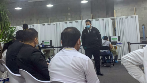 Centro de pruebas PCR en Expo Dubai. (EL CORREO)