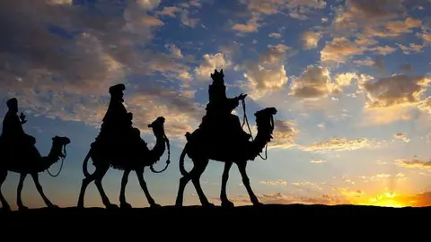Una imagen de Twitter de los tres Reyes Magos.
