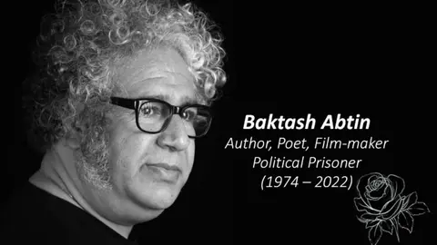 El escritor iraní faleecido Baktash Abtin. (Twitter)