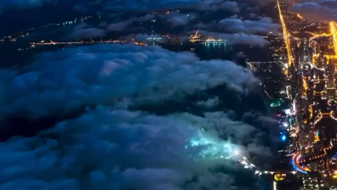 Una captura de pantalla del vídeo publicado por el jeque Hamdan.