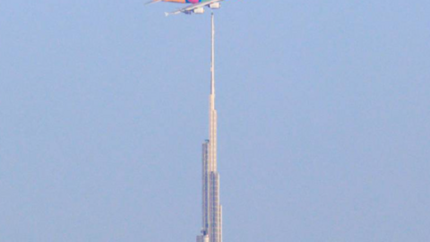 Esta imagen tomada por el piloto de Emirates y residente de Dubái James Ward ha sido preseleccionada para un premio internacional. Foto: James Ward