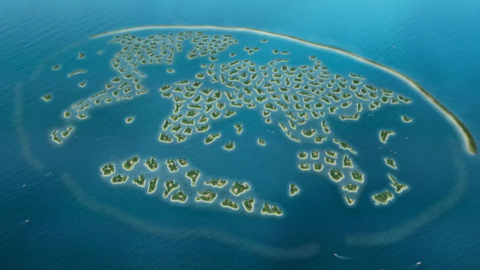 Las Islas del Mundo de Dubai. (Twitter)