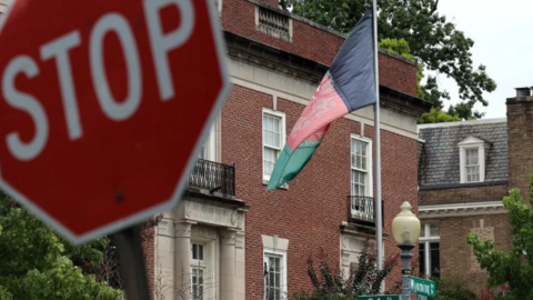 La Embajada afgana en EEUU. (Fuente externa)