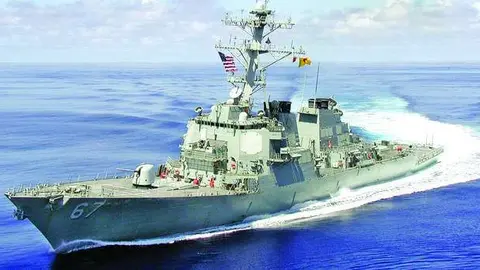 El destructor de misiles guiados USS Cole. (Marina de los EE UU)