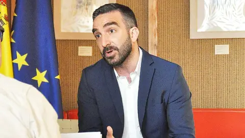 Francisco Polo, durante la entrevista concedia a EL CORREO DE GOLFO en el Pabellón de España de Expo 2020 Dubai. (Cedida)