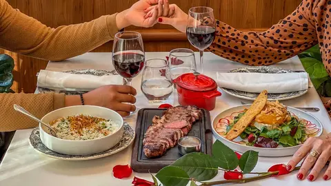 San Valentín en el Asador de Aranda.