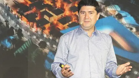 Javier García Martínez, durante su conferencia en Expo 2020. (Expo Spain 2020)