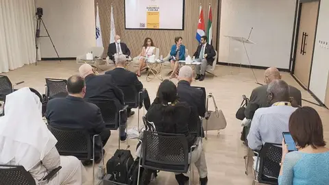 Una imagen del Foro de Negocios de Cuba en Expo Dubai. (EL CORREO)