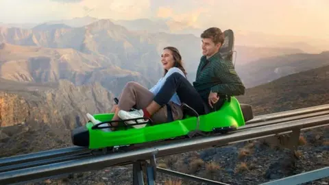 Una imagen de la montaña rusa en Ras Al Khaimah. (Web de Jais Sledder)
