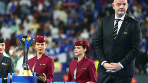 Infantino en Abu Dhabi por el Mundial de Clubes. (Fuente externa)