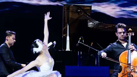 El pianista mexicano durante su actuación en Expo Dubai. (Twitter)