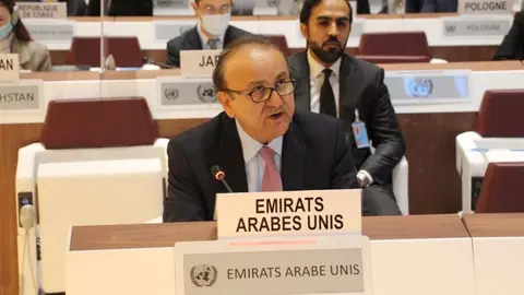 El embajador Ahmed Abdulrahman Al Jarman, Representante Permanente de Emiratos Árabes Unidos ante las Naciones Unidas. (WAM)