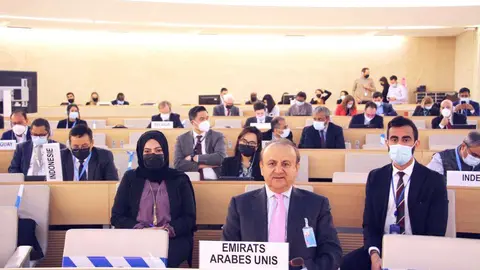 Ahmed Abdulrahman Al Jarman, embajador y representante permanente de EAU ante las Naciones Unidas. (WAM)