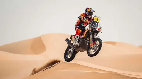 Benavides en el desierto de Abu Dhabi. (Fuente externa)