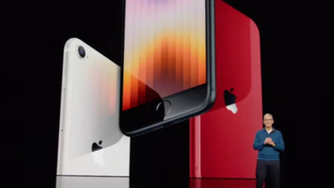 El Iphone de bajo coste presentado este martes. (Apple)