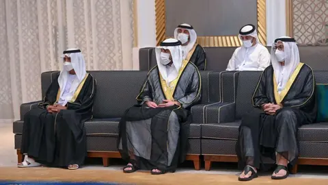 Un acto en Dubai durante la pandemia de coronavirus. (Twitter)