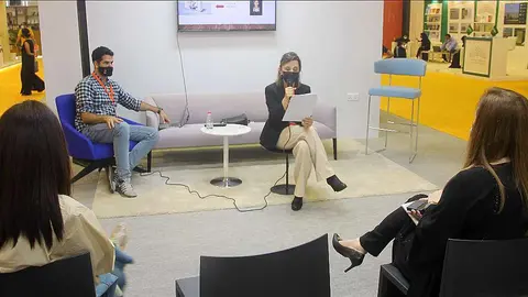 Lourdes López-Pacios Navío, durante un acto organizado por UCAM Dubai. (EL CORREO)