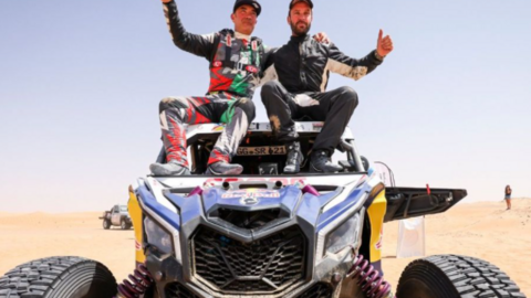 Los ganadores chileno e italiano en una imagen de Twitter)