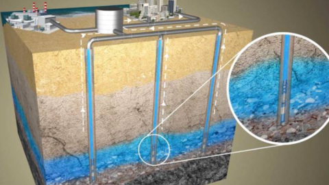 La dewa difundió esta imagen del sistema de almacenar el agua.