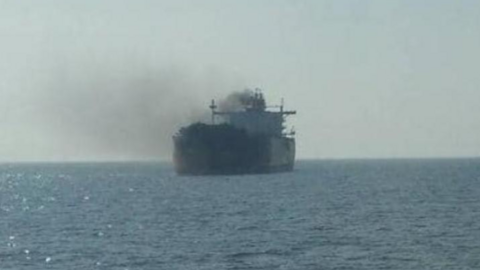 Una imagen de las redes sociales de uno de los barcos panameños atacados.